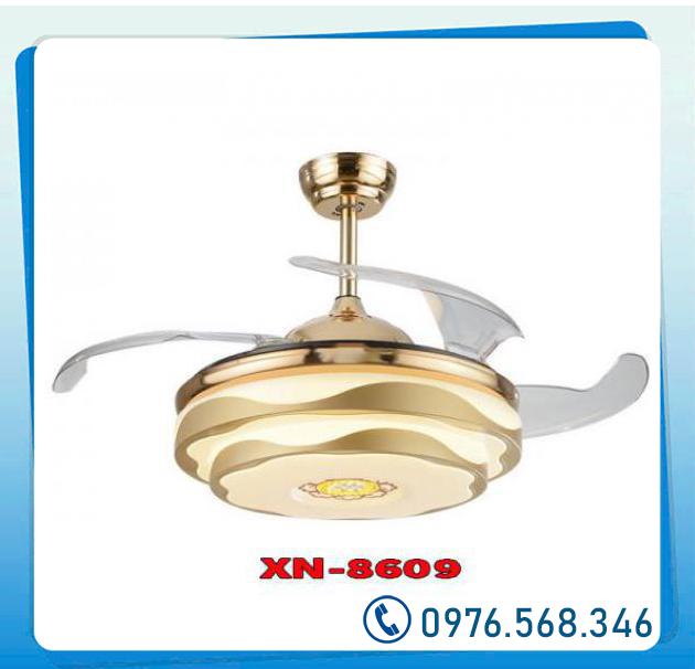  Sỉ Quạt trần có đèn trang trí XN 8609 siêu đẹp giá rẻ mẫu mới nhất 2023  cao cấp 