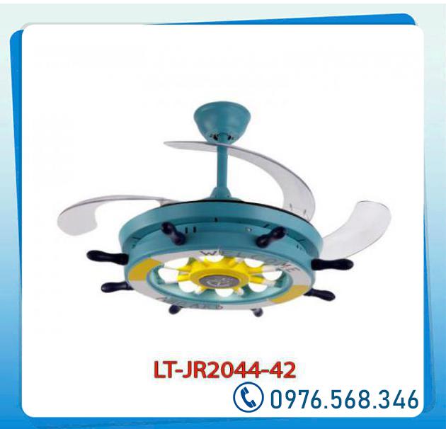  Kho sỉ Quạt trần đèn trang trí LT-JR2044-42 màu xanh lá  cao cấp 