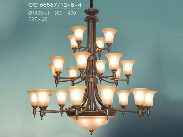 Đèn chùm đồng đá hiện đại trang trí siêu đẹp HFCC-66567/12+8+4