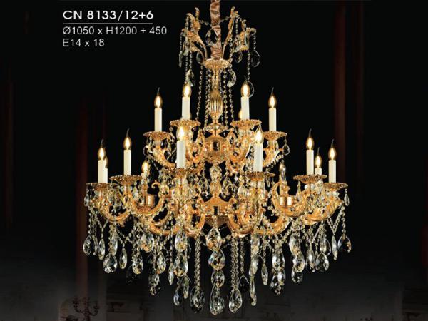 Đèn chùm pha lê hiện đại trang trí siêu đẹp HFCN-8133/12+6