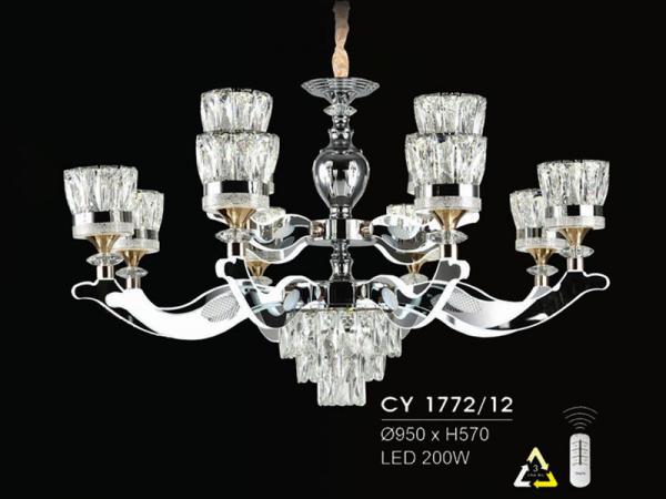 Đèn chùm pha lê hiện đại trang trí siêu đẹp HFCY-1772/12