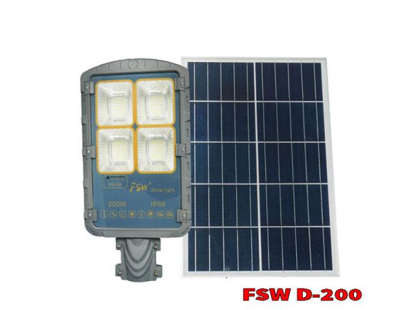 Đèn Đường Năng Lượng Mặt Trời 200W FSW D-200 Cao Cấp