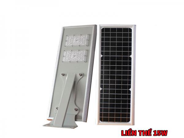 Đèn Đường Pin Liền Thể Cao Cấp 15w Siêu Sáng
