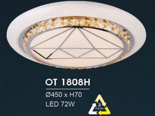 Đèn mâm ốp trần đồng trang trí tân cổ điển siêu đẹp HFOT-1808H