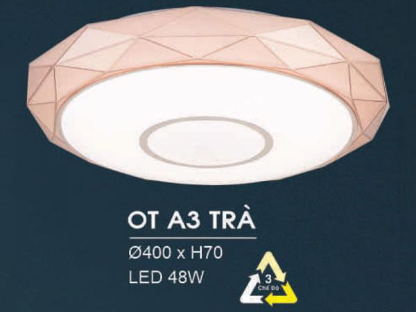Đèn mâm ốp trần đồng trang trí tân cổ điển siêu đẹp HFOT-A3 TRÀ
