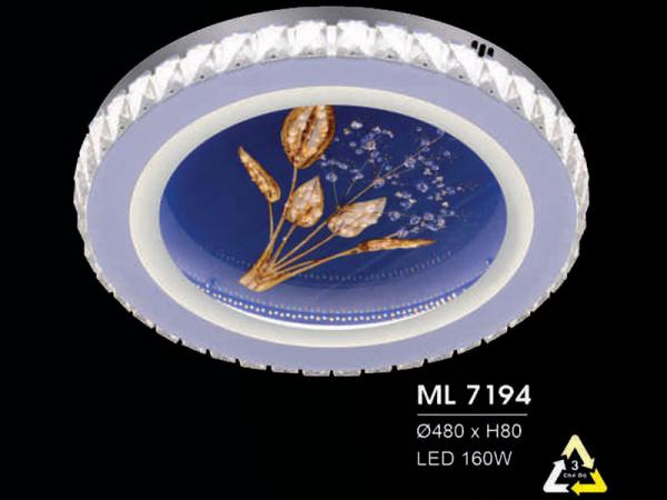 Đèn mâm ốp trần tròn trang trí hiện đại siêu đẹp HFML-7194