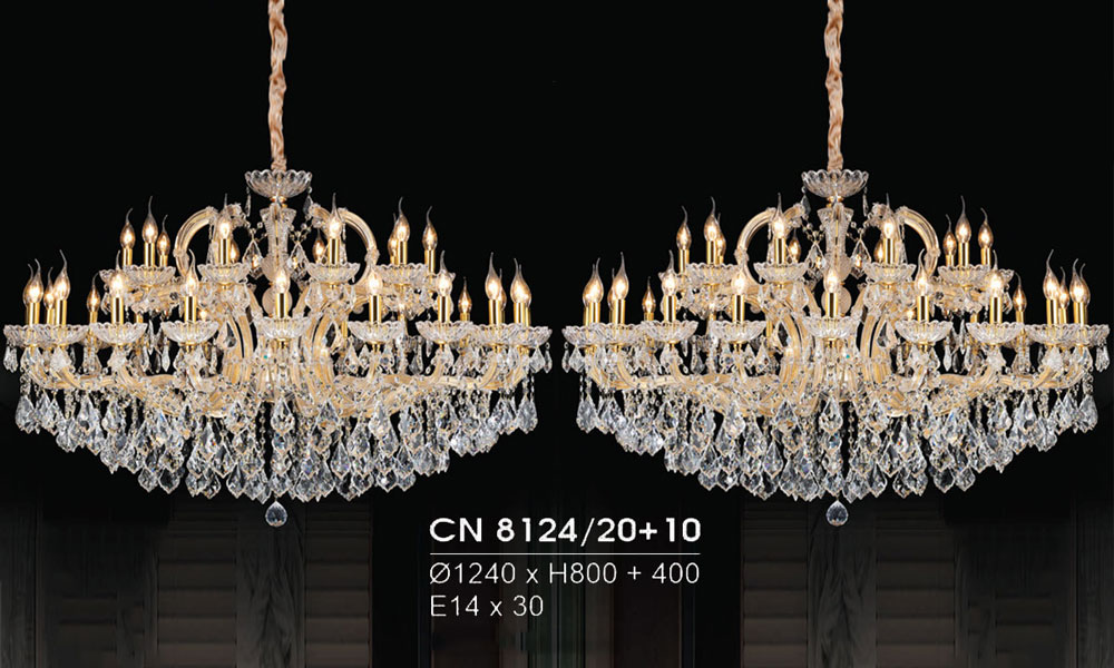  Sỉ Đèn chùm pha lê hiện đại trang trí siêu đẹp HFCN-8136/10 giá tốt