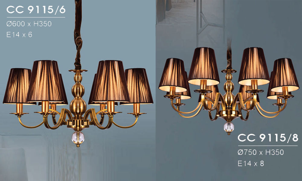 Bỏ sỉ Đèn chùm đồng trang trí mẫu mới hiện đại siêu đẹp 8 tay HFCC-9115/8 mới nhất Bỏ sỉ Đèn chùm đồng trang trí mẫu mới hiện đại siêu đẹp 8 tay HFCC-9115/8 mới nhất