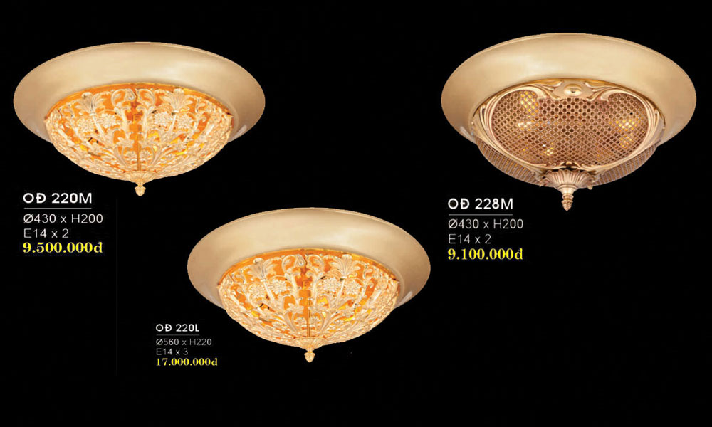  Phân phối Đèn mâm ốp trần trang trí hiện đại siêu đẹp HFOĐ-228M hàng mới về