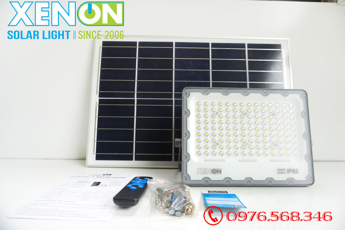  Kho sỉ Đèn Pha Năng Lượng Mặt Trời Xenon Deluxe - DL 200W Siêu Sáng giá rẻ