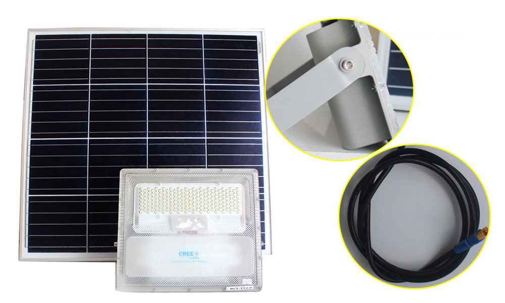 Mua Đèn Pha Năng Lượng Mặt Trời Cao Cấp Roiled 300W BCT 2.0 Sáng Trên 20 Tiếng giá sỉ