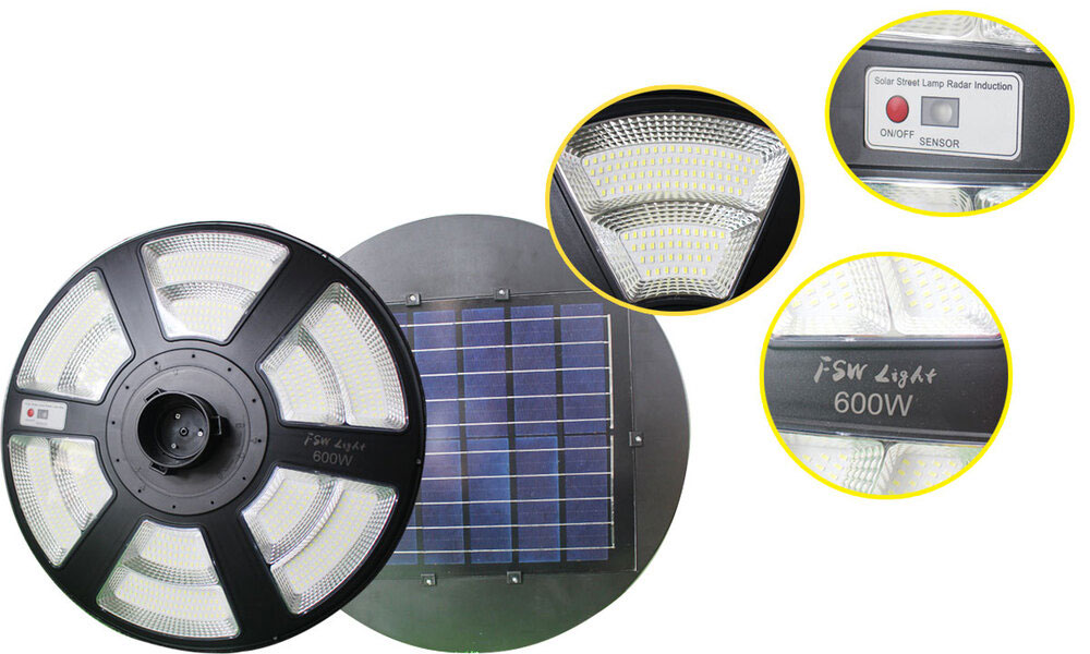  Mua Đèn chiếu sáng sân vườn, công viên năng lượng mặt trời FSW-600W giá sỉ