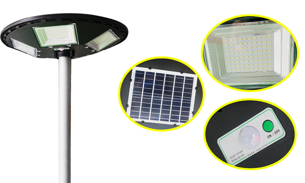 Nhập sỉ Đèn công viên năng lượng mặt trời UFO-250W, đèn chiếu sáng sân vườn cao cấp Nhập sỉ Đèn công viên năng lượng mặt trời UFO-250W, đèn chiếu sáng sân vườn cao cấp