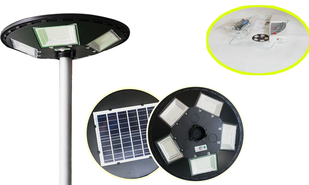 Nhập sỉ Đèn công viên năng lượng mặt trời UFO-250W, đèn chiếu sáng sân vườn cao cấp Nhập sỉ Đèn công viên năng lượng mặt trời UFO-250W, đèn chiếu sáng sân vườn cao cấp