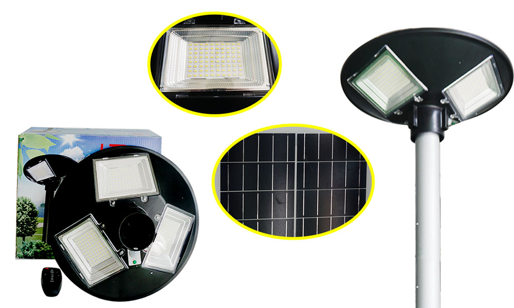  Đánh giá Đèn công viên năng lượng mặt trời UFO-150W, đèn sân vườn hàng xách tay