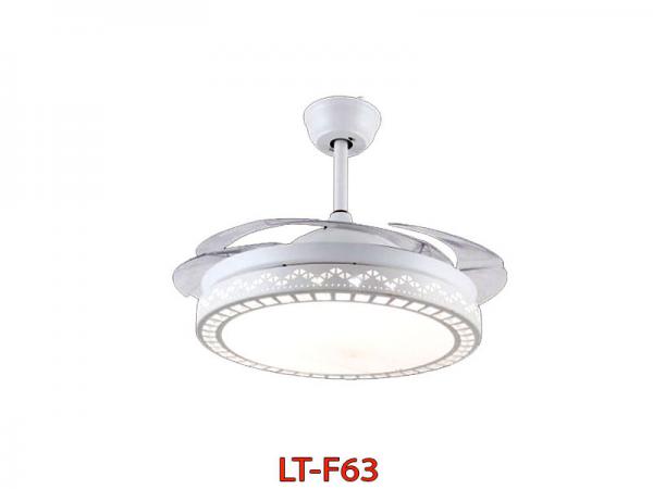 Quạt đèn trần cánh xếp trang trí phòng ngủ F63
