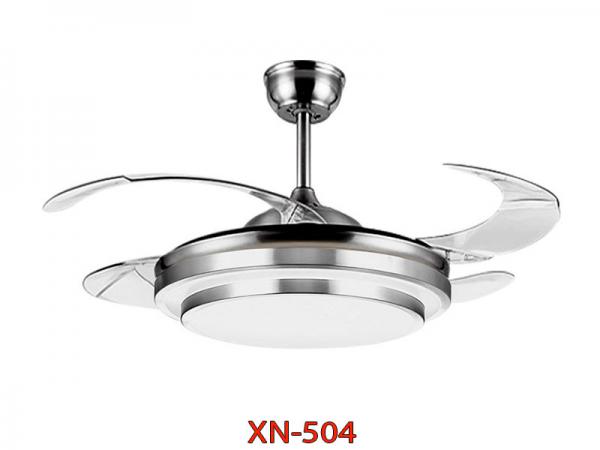 Quạt trần cánh xếp có đèn trang trí XN-504 cao cấp giá rẻ