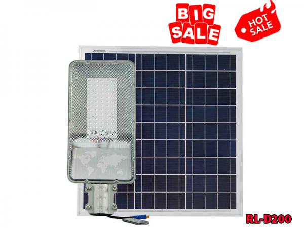 Đèn Đường Năng Lượng Mặt Trời 200W Cao Cấp Roiled RL-D200 Siêu Sáng Dành Cho Công Trình
