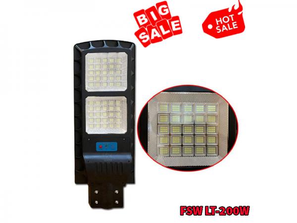 Đèn Đường Năng Lượng Mặt Trời Tấm Pin Liền Thể 200W Cao Cấp FSW LT-200