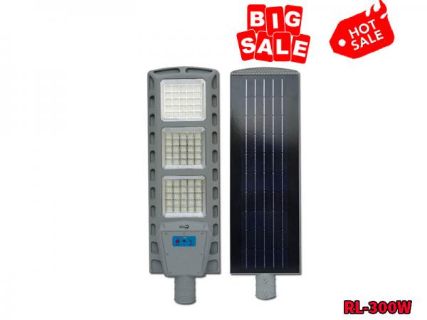 Đèn Đường Năng Lượng Mặt Trời Tấm Pin Liền Thể 300W Cao Cấp Roiled RL-300