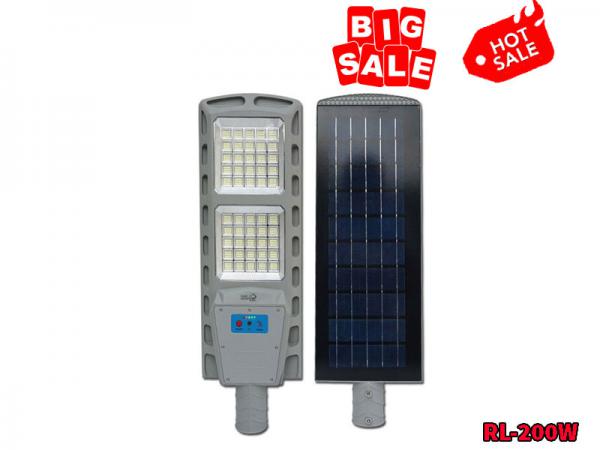 Đèn Đường Năng Lượng Mặt Trời Tấm Pin Liền Thể 200W Cao Cấp Roiled RL-200