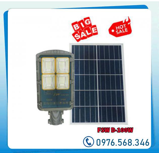  Cửa hàng bán Đèn Đường Năng Lượng Mặt Trời 100W FSW D-100 Cao Cấp  nhập khẩu 