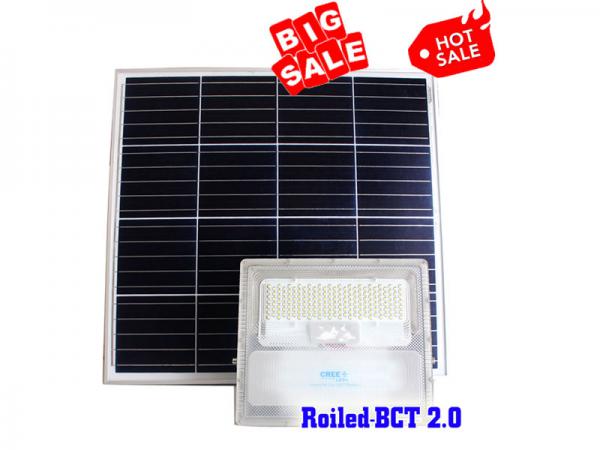 Đèn Pha Năng Lượng Mặt Trời Cao Cấp Roiled 300W BCT 2.0 Sáng Trên 20 Tiếng