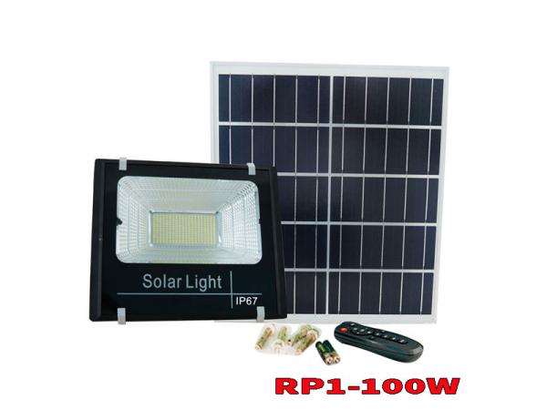 Đèn Pha Năng Lượng Mặt Trời Giá Rẻ Roiled RP1-100W Sáng Trên 12 Tiếng