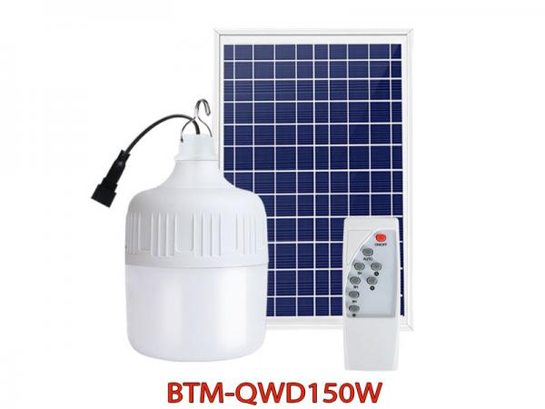 Đèn Bóng Búp Năng Lượng Mặt Trời 150W BTM-QWD150 3 Chế Độ Màu