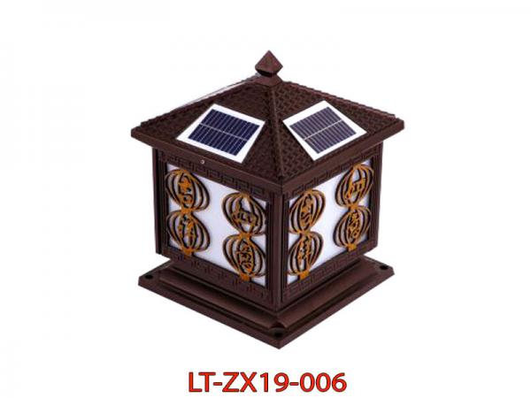 Đèn trụ hàng rào năng lượng mặt trời LT-ZX19-006 giá tốt