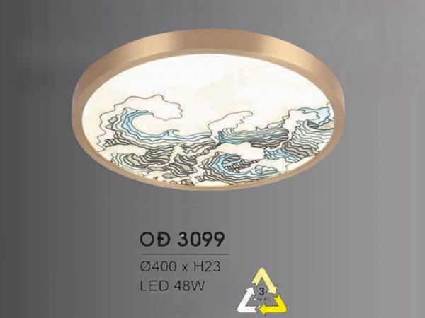 Đèn mâm ốp trần đồng trang trí tân cổ điển siêu đẹp HFOĐ-3099