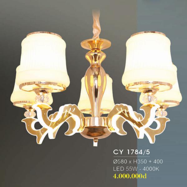 Đèn Chùm Pha Lê Trang Trí Mẫu Mới Hiện Đại Siêu Đẹp CY-1784/5