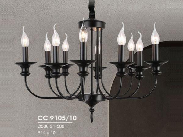 Đèn chùm đồng trang trí mẫu mới hiện đại siêu đẹp 10 tay HFCC-9105/10
