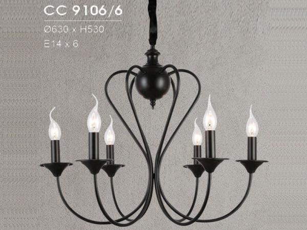 Đèn Chùm Đồng Trang Trí Mẫu Mới Hiện Đại Siêu Đẹp HFCC-9106/6