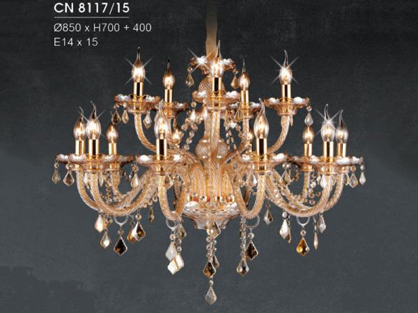 Đèn chùm pha lê hiện đại trang trí siêu đẹp HFCN-8117/15