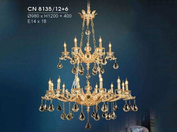 Đèn chùm pha lê hiện đại trang trí siêu đẹp HFCN-8135/12+6