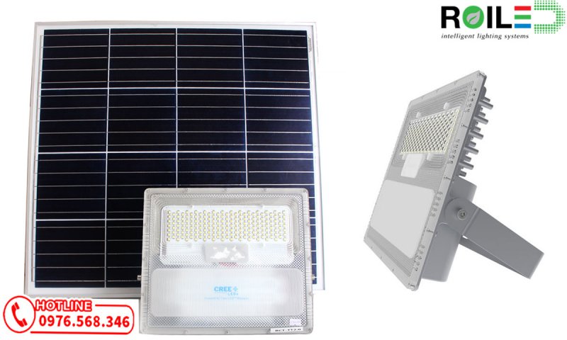 Đèn pha năng lượng mặt trời 300W cao cấp Roiled BCT 2.0 Đèn pha năng lượng mặt trời 300W cao cấp Roiled BCT 2.0