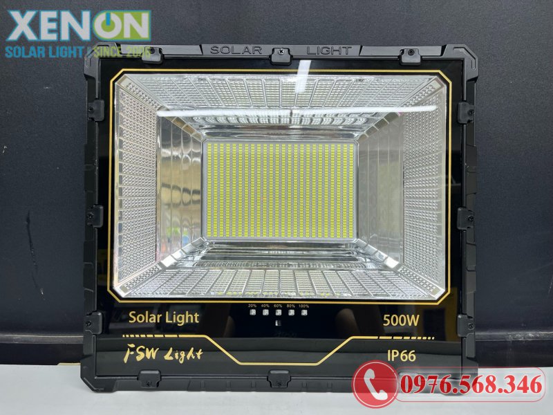 Đèn Pha Năng Lượng Mặt Trời FSW 500W – Siêu Sáng, Chống Nước IP66