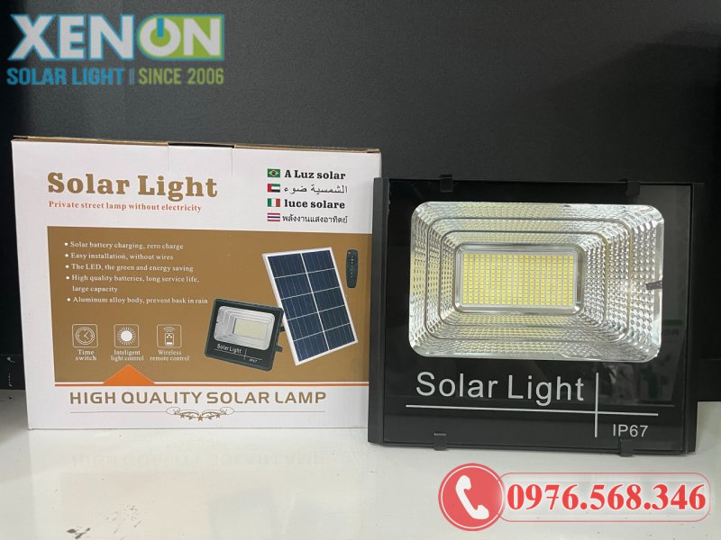 Đèn Pha Năng Lượng Mặt Trời TC-200 200W – Pin Mono, Chống Nước IP67