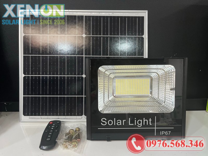 Đèn Pha Năng Lượng Mặt Trời TC-200 200W – Pin Mono, Chống Nước IP67