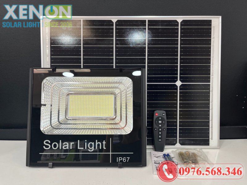 Đèn Pha Năng Lượng Mặt Trời TC-300W – Pin Mono, Chống Nước IP67