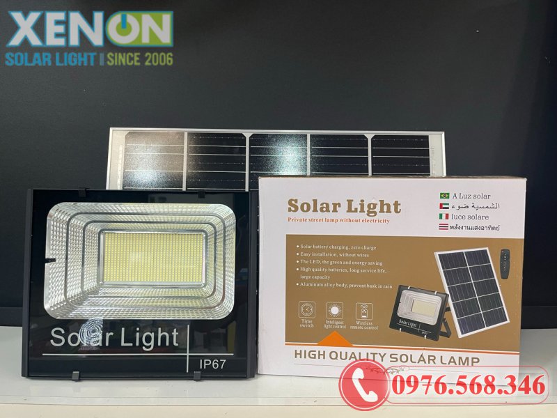 Đèn Pha Năng Lượng Mặt Trời TC-400 400W – Pin Mono, Chống Nước IP67