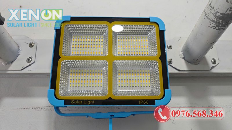 Đèn Pha Năng Lượng Mặt Trời Xách Tay Đa Năng – Sạc Nhanh, Chống Nước IP66