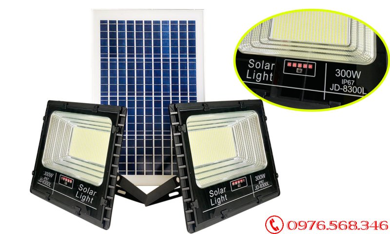 Đèn pha năng lượng mặt trời giá rẻ 300W Jindian JD-8300L Đèn pha năng lượng mặt trời giá rẻ 300W Jindian JD-8300L