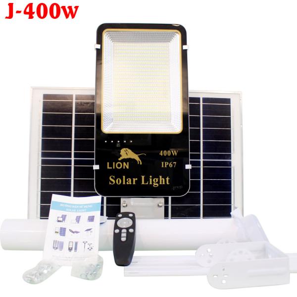 Đèn Đường Năng Lượng Mặt Trời 400W Lion J-400W Chính Hãng – Siêu Sáng IP67 