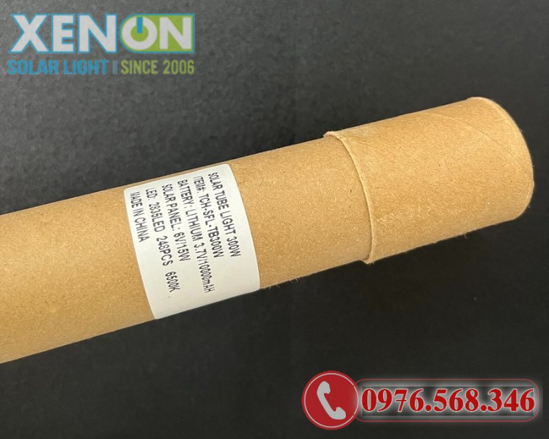Đèn Tuýp Trong Nhà Năng Lượng Mặt Trời 9 Tấc 300W Có Remote