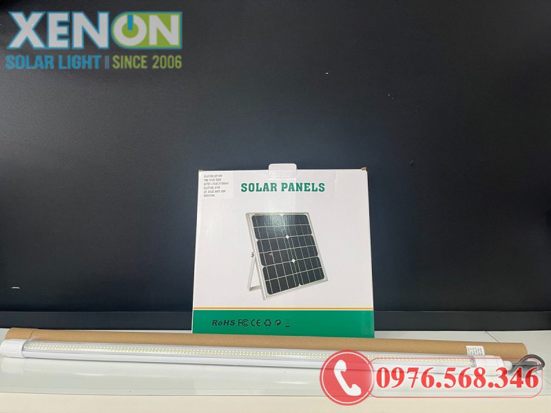 Đèn Tuýp Trong Nhà Năng Lượng Mặt Trời 9 Tấc 300W Có Remote
