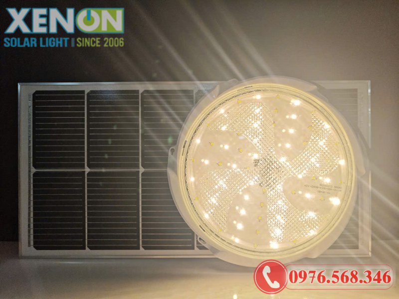 Đèn Ốp Trần Năng Lượng Mặt Trời 400W OT400W 3 Chế Độ Sáng