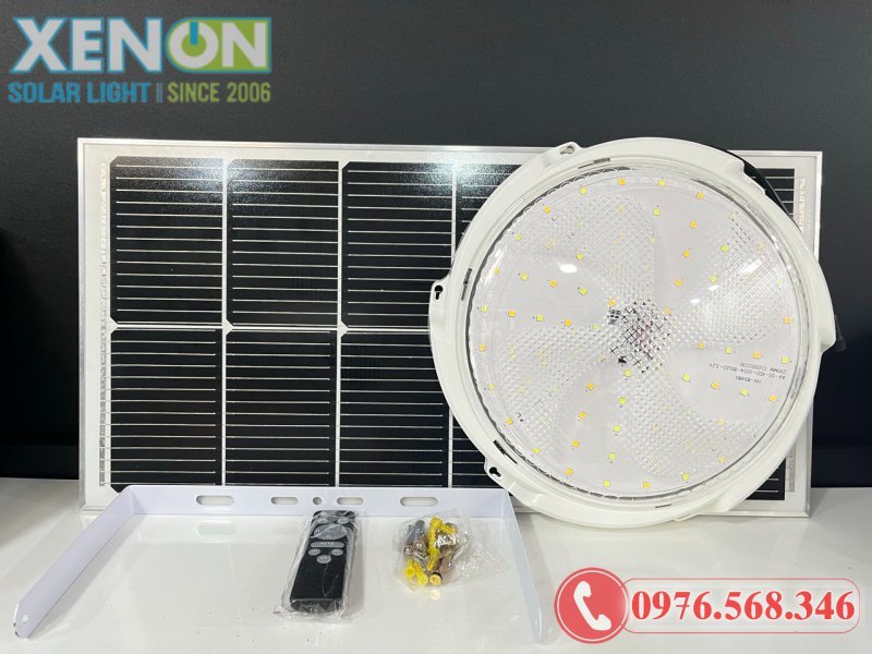 Đèn Ốp Trần Năng Lượng Mặt Trời 400W OT400W 3 Chế Độ Sáng