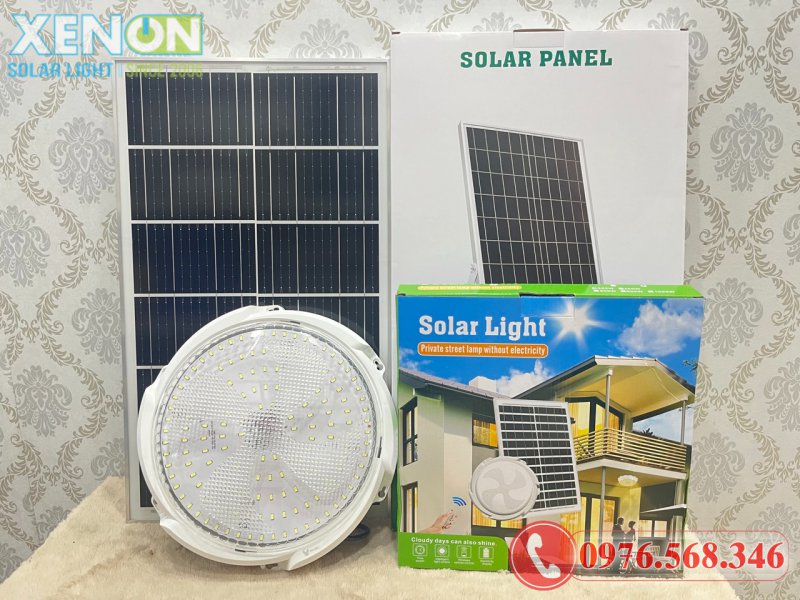 Đèn Ốp Trần Năng Lượng Mặt Trời 300W Trong Nhà Giá Tốt